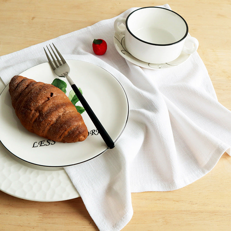 Minimalist Plain Color Cotton Linen Napkins - Set of 4 – NATTA