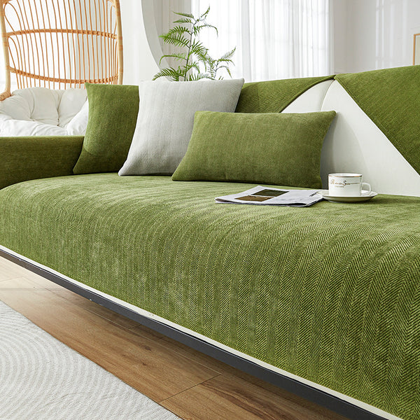 Herringbone Non-Slip Sofa Cushion  Couch Cover