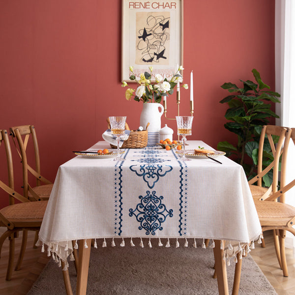 Exquisite Lucky Embroidered Tablecloth