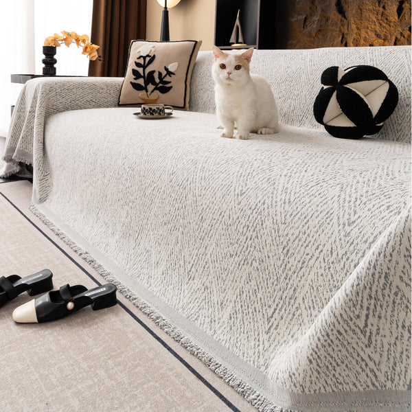 Modern Zigzag Sofa Slipcover Couch Cover