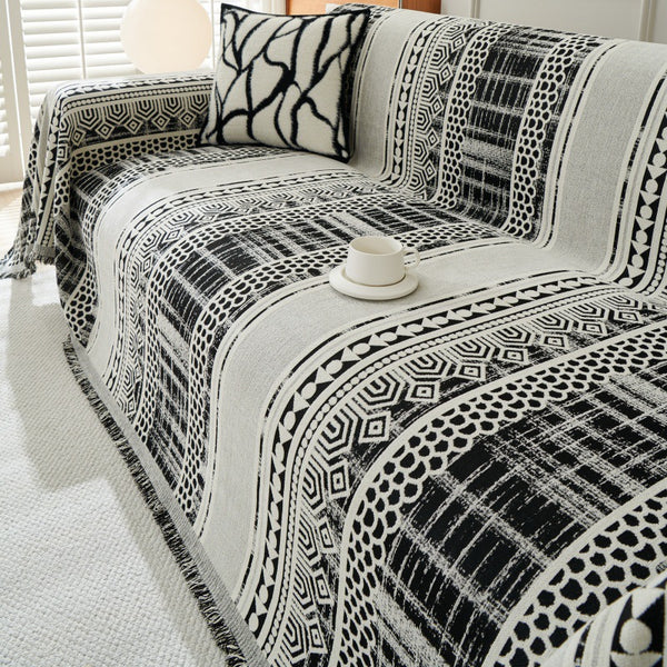 Tribal Boho Pattern Reversible Sofa Couch Cover