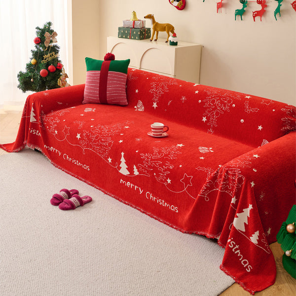 Holiday Decor Xmas Sofa Throw Blanket Couch Cover