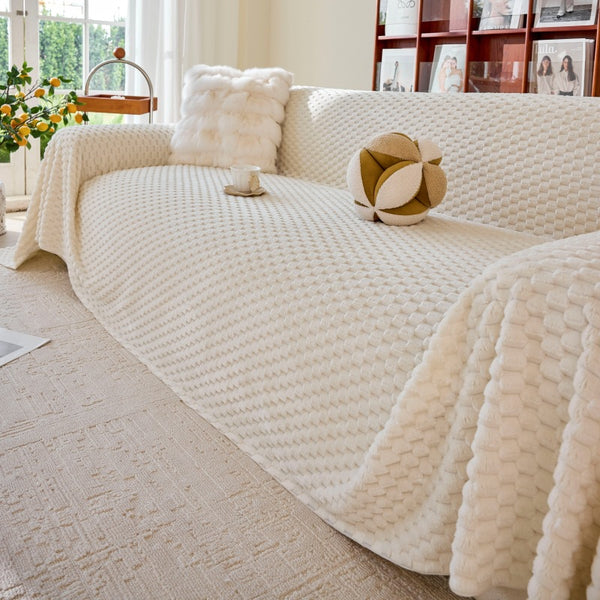 Soft Plush Chic Sofa/Couch Cover Throw Blanket 90" Wide