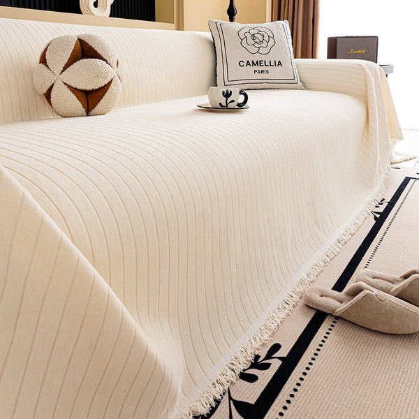 Golden Stripe Sofa/Couch Cover